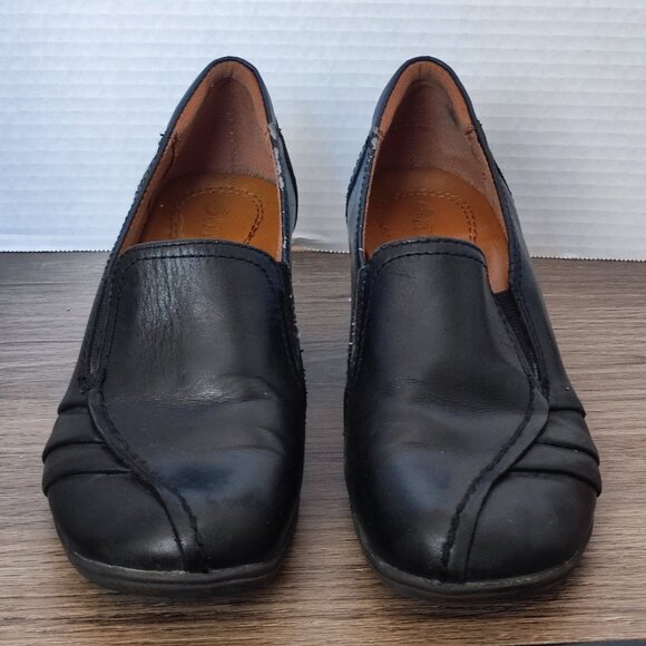 Earth Spirit heels loafer black leather women's size US 6 - Picture 3 of 13